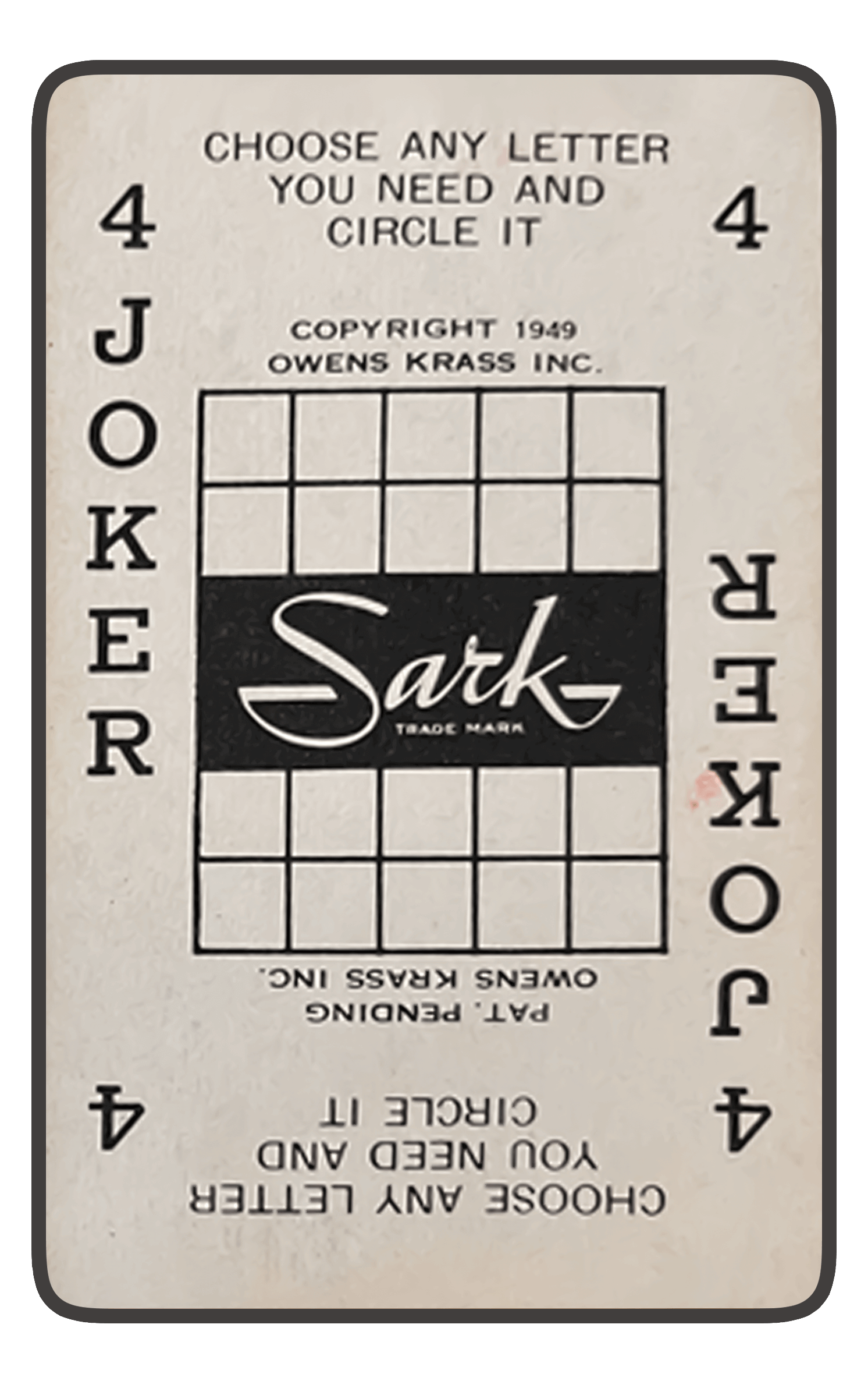 Sark card 1