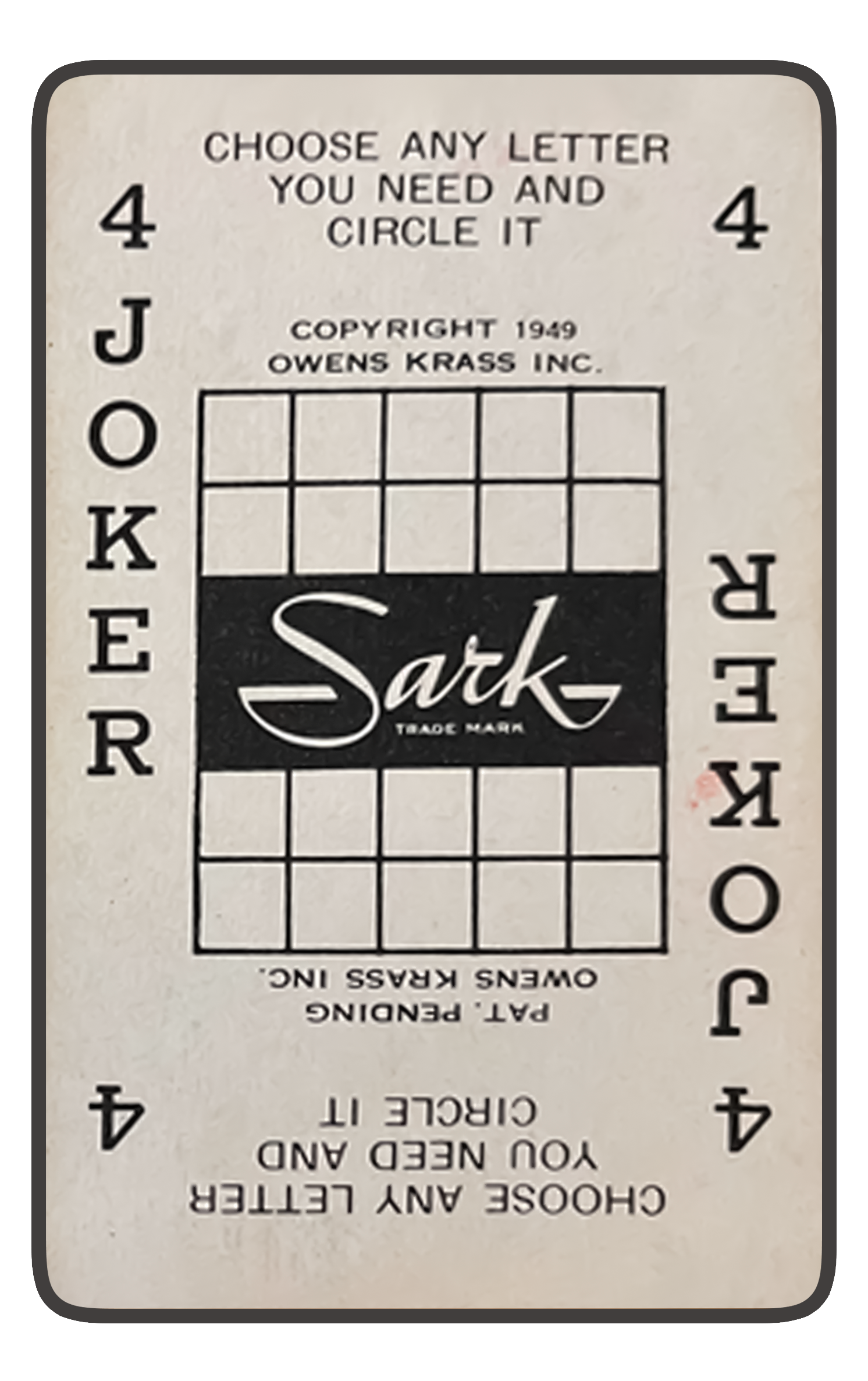 Sark card 1